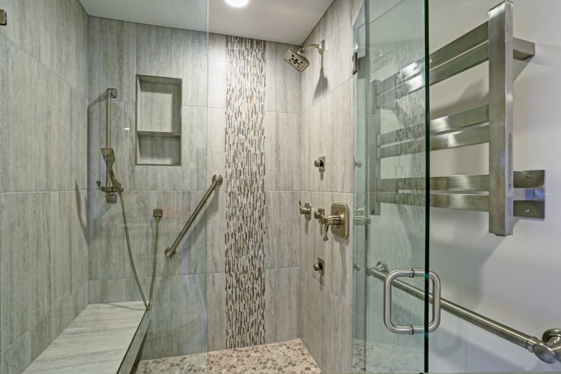 Shower with Built-in Bench and Niche
