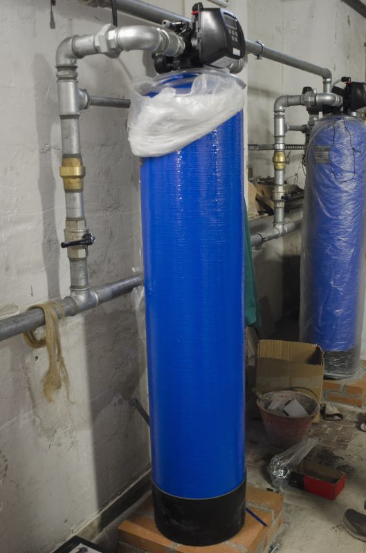 Water Softener System Setup at Property
